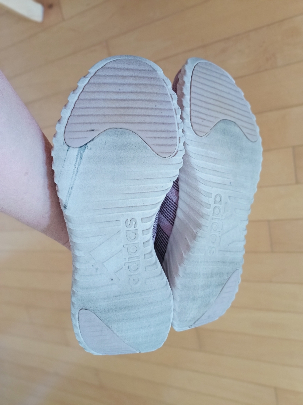 Adidas Kaptir Flow Sneakers Athletic Shoes Size 9 Lavender - Picture 11 of 16